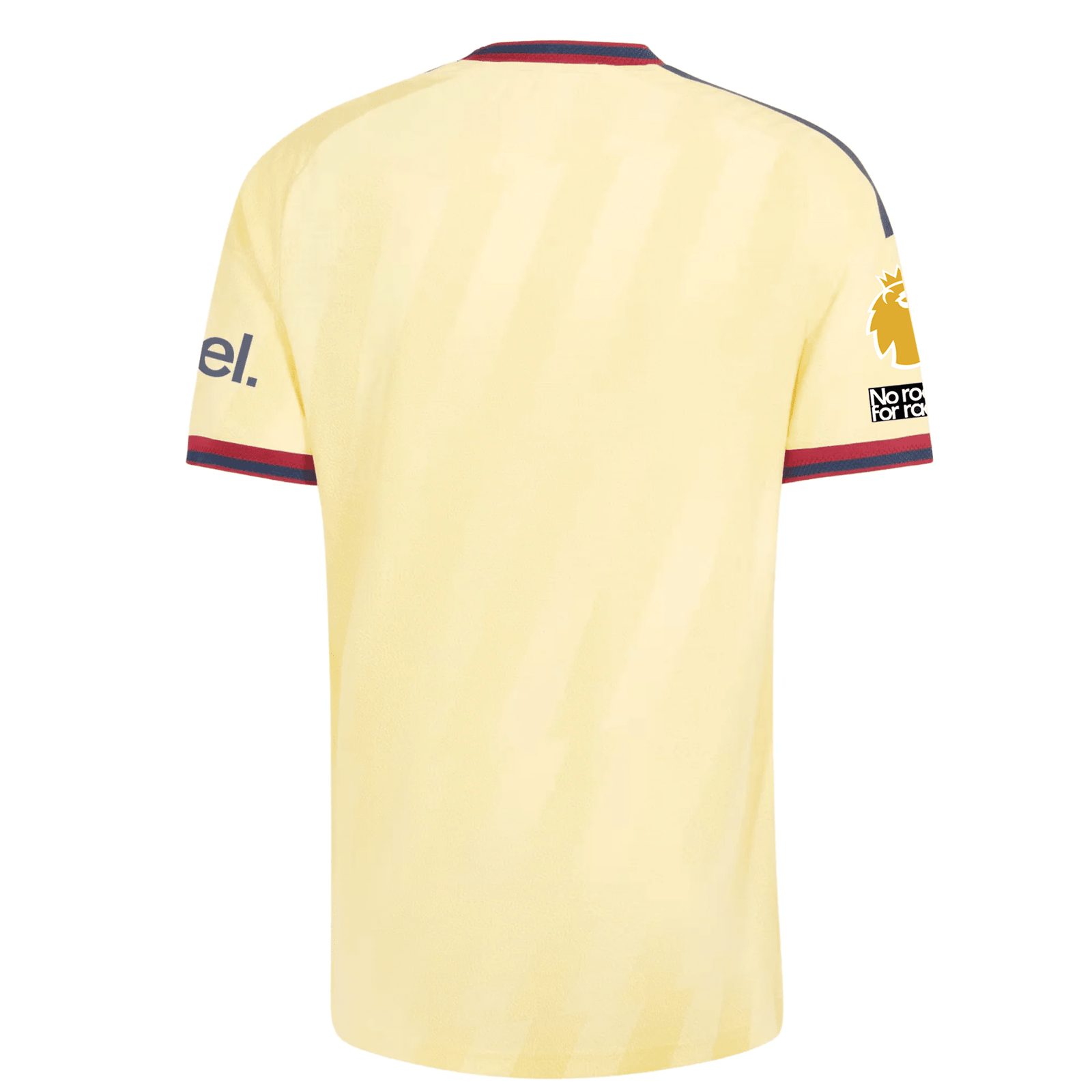 adidas Mens Arsenal Eberechi Eze Authentic Third Jersey w/ EPL + No Room For Racism 26/27 (Yellow) | SoccerWearhouse