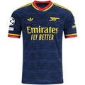 adidas Men's Arsenal Away Jersey w/ Champions League Patches 26/27 (Navy/Yellow)