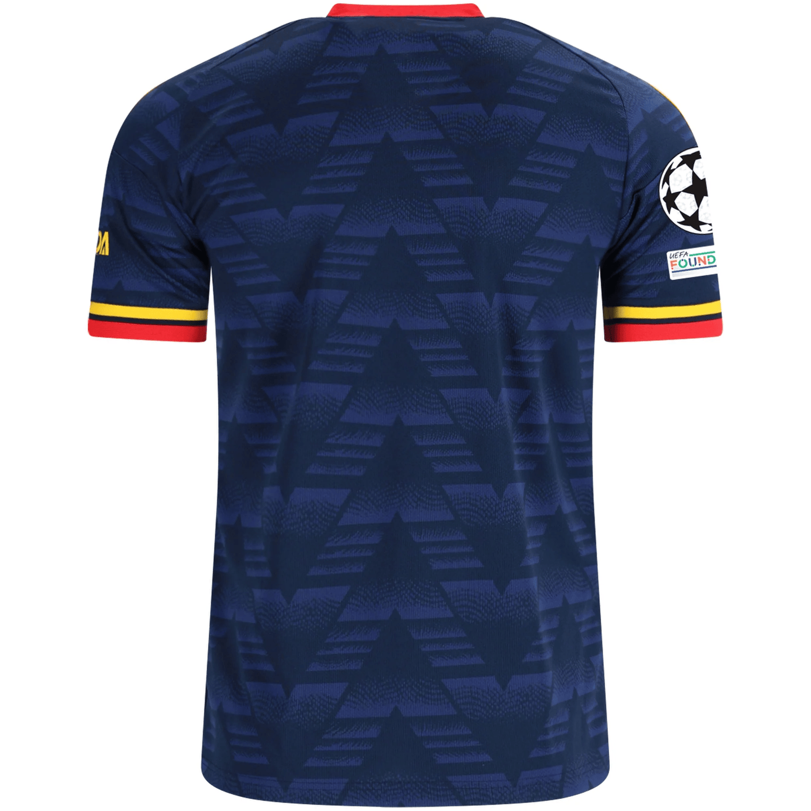 adidas Men's Arsenal Away Jersey w/ Champions League Patches 26/27 (Navy/Yellow) | SoccerWearhouse