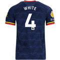 adidas Men's Arsenal Ben White Away Jersey EPL + No Room For Racism Patches 26/27 (Navy/Yellow)