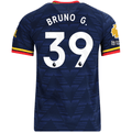 adidas Men's Arsenal Bruno Guimarães Away Jersey EPL + No Room For Racism Patches 26/27 (Navy/Yellow)