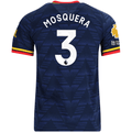 adidas Men's Arsenal Cristhian Mosquera Away Jersey EPL + No Room For Racism Patches 26/27 (Navy/Yellow)