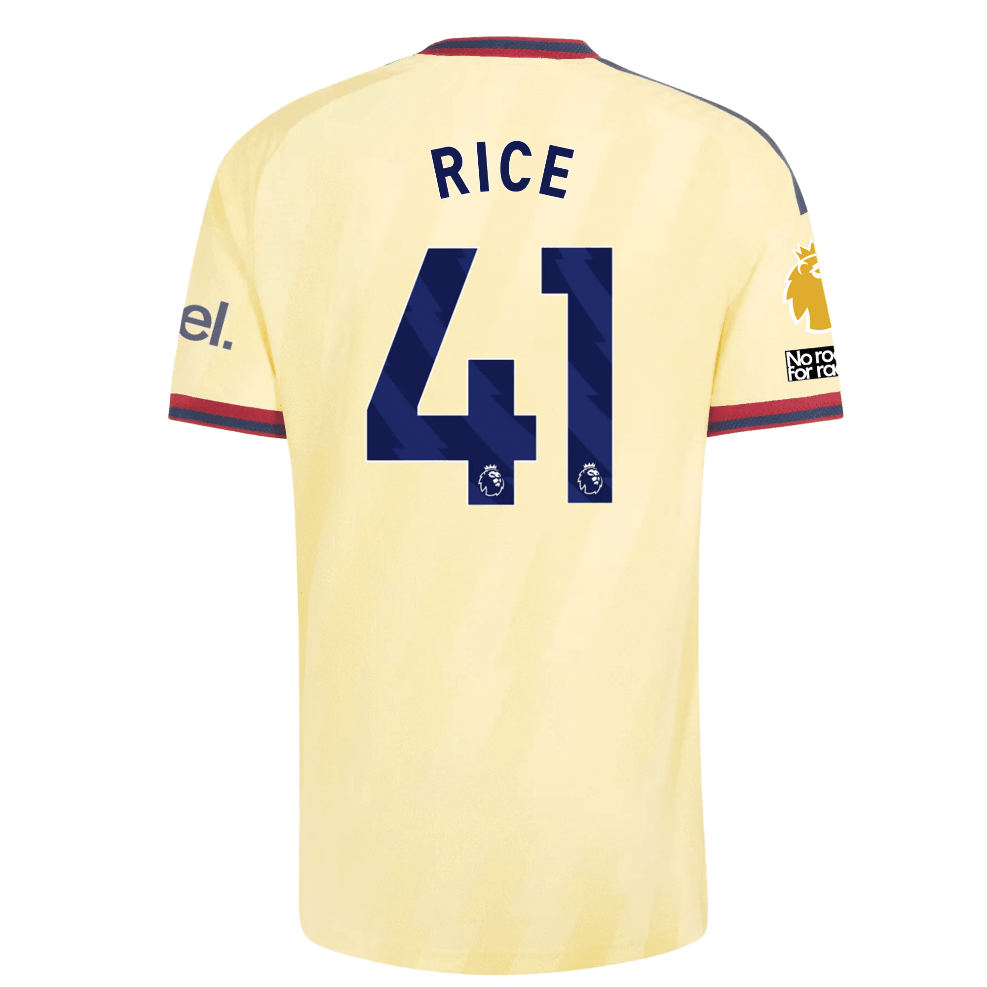 adidas Mens Arsenal Declan Rice Authentic Third Jersey w/ EPL + No Roo