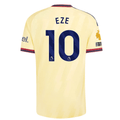 adidas Mens Arsenal Eberechi Eze Authentic Third Jersey w/ EPL + No Room For Racism 26/27 (Yellow)