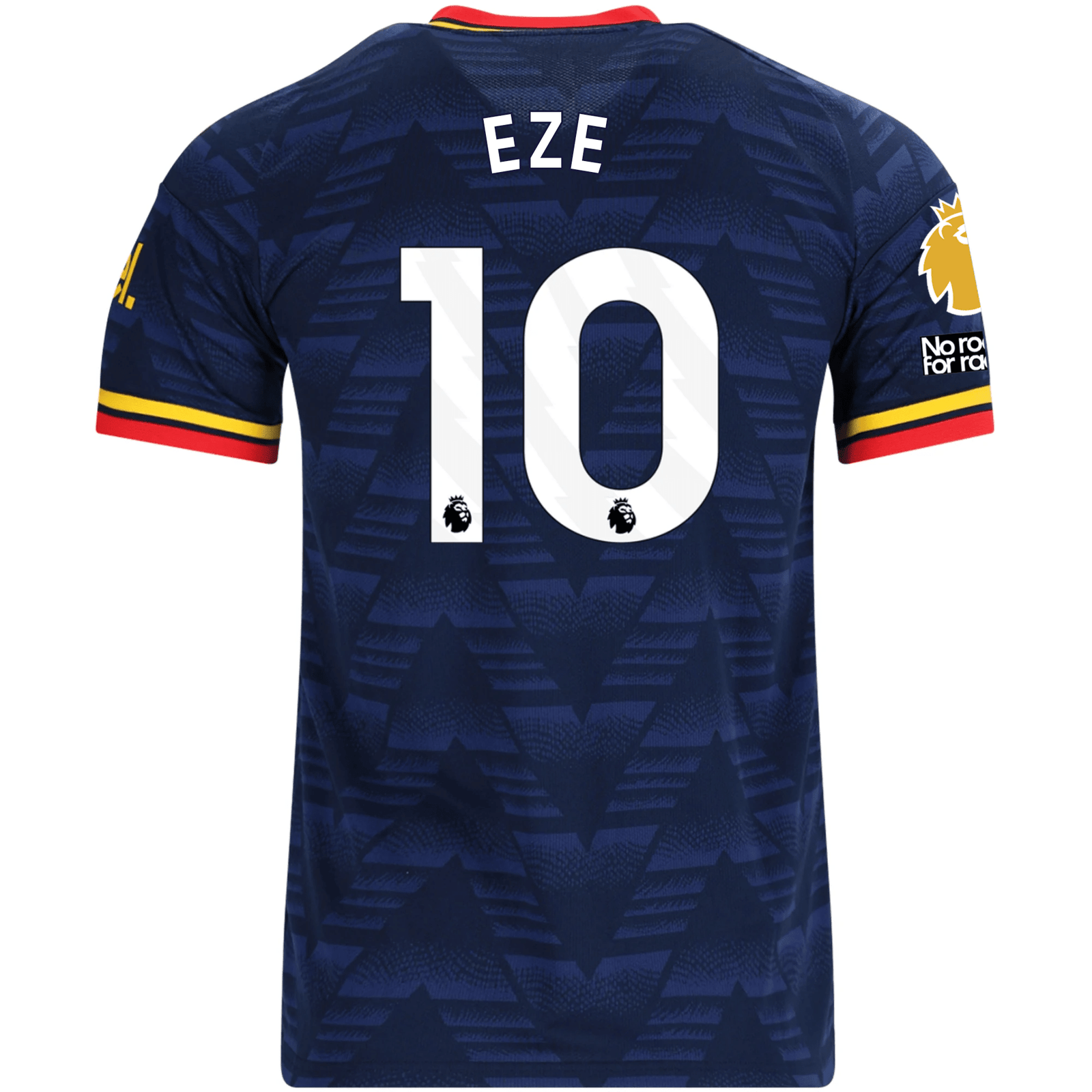 adidas Men's Arsenal Eberechi Eze Away Jersey EPL + No Room For Racism Patches 26/27 (Navy/Yellow) | SoccerWearhouse