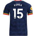 adidas Men's Arsenal Ezri Konsa Away Jersey EPL + No Room For Racism Patches 26/27 (Navy/Yellow)