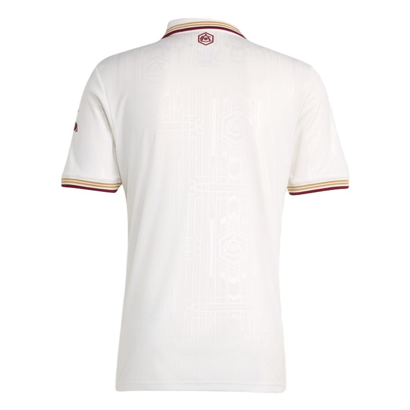 adidas Men's Arsenal FC Third Jersey 25/26 (White/Burgundy) | SoccerWearhouse