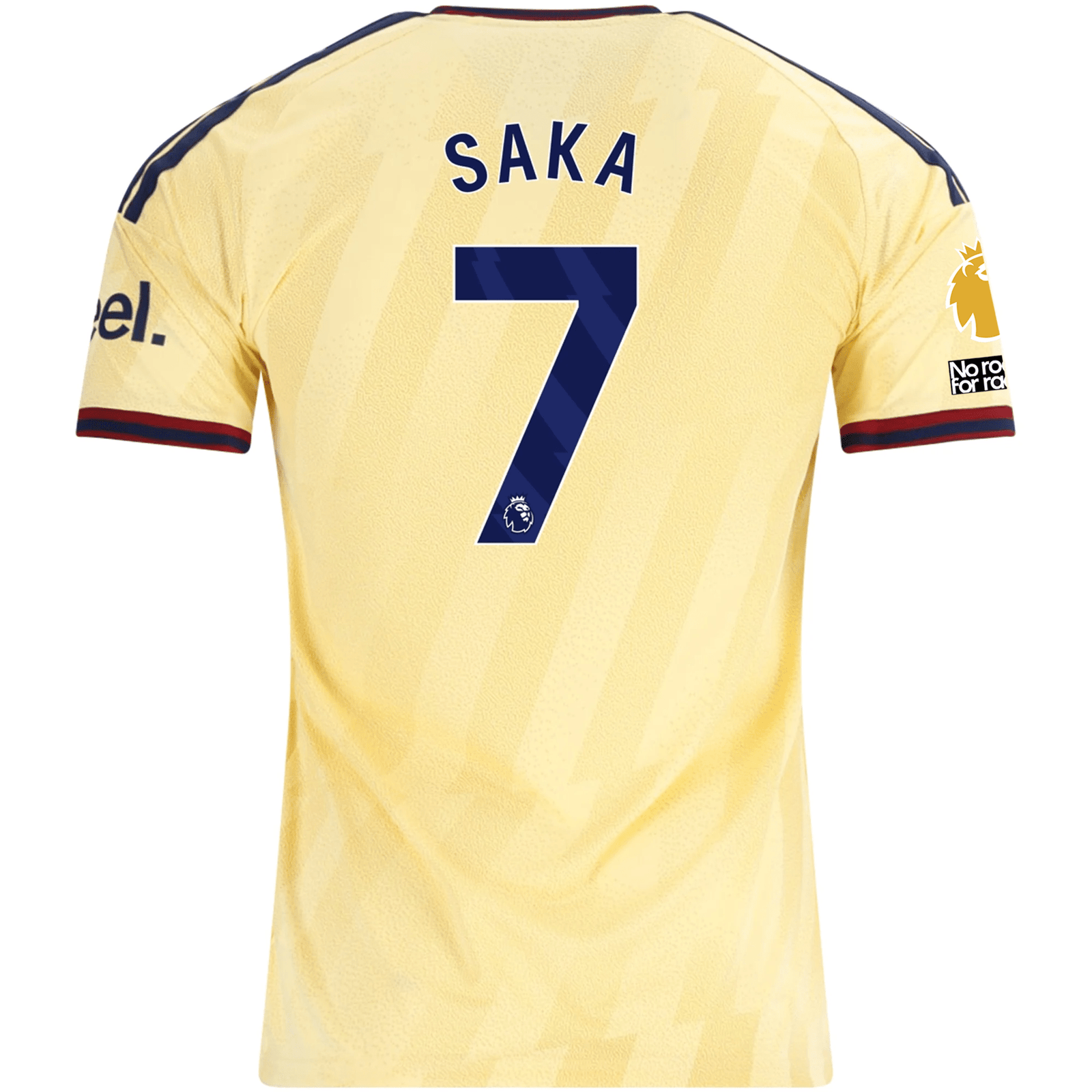 adidas Men's Arsenal FC Third Jersey w/ EPL + No Room For Racism Patches 26/27 (Yellow) | SoccerWearhouse