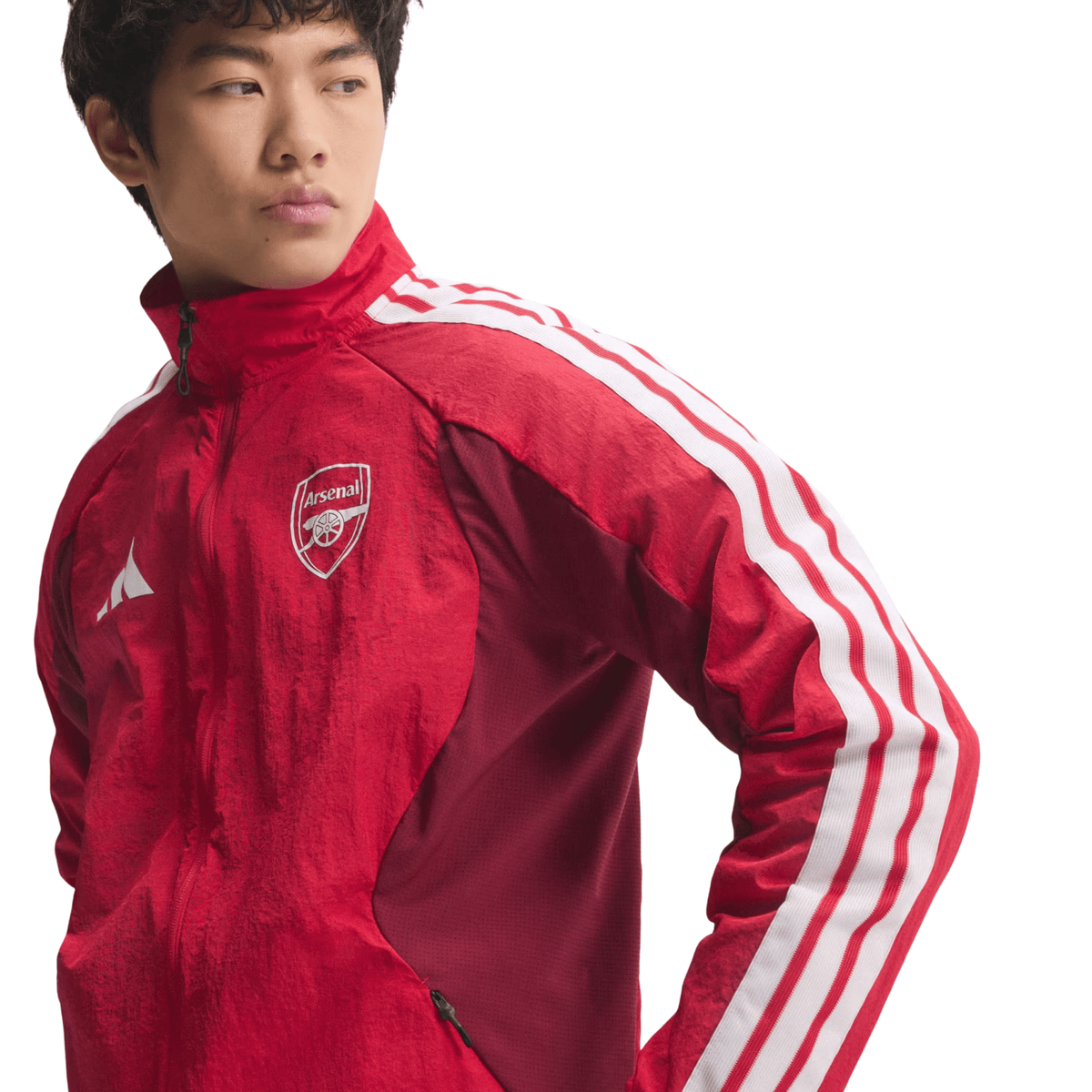 adidas Mens Arsenal Home Anthem Jacket 26/27 (Better Scarlet) | SoccerWearhouse