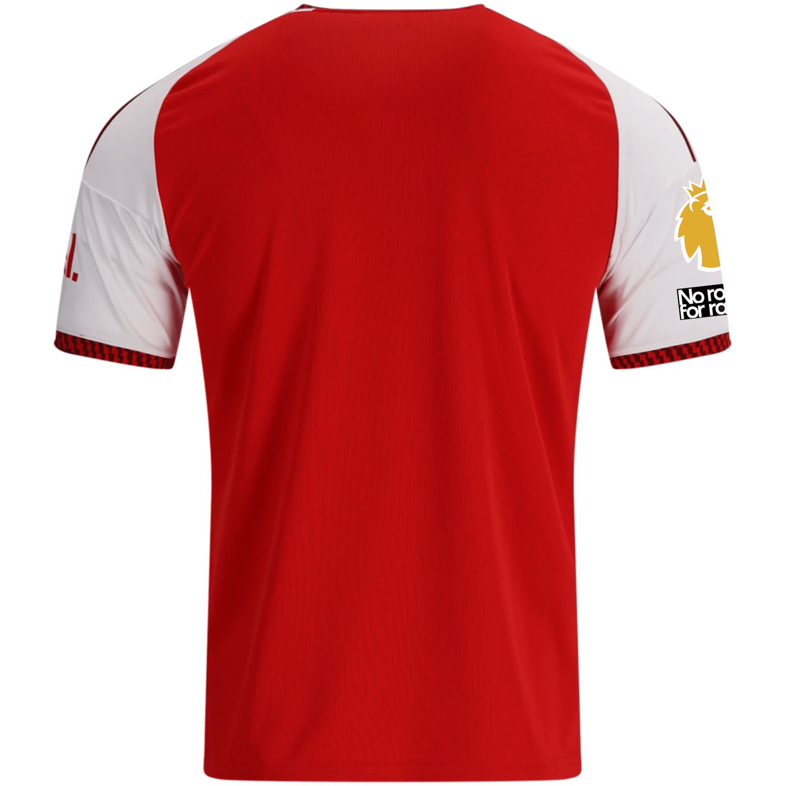 adidas Mens Arsenal Declan Rice Home Jersey w/ EPL + No Room For Racism Patches 26/27 (Red) | SoccerWearhouse