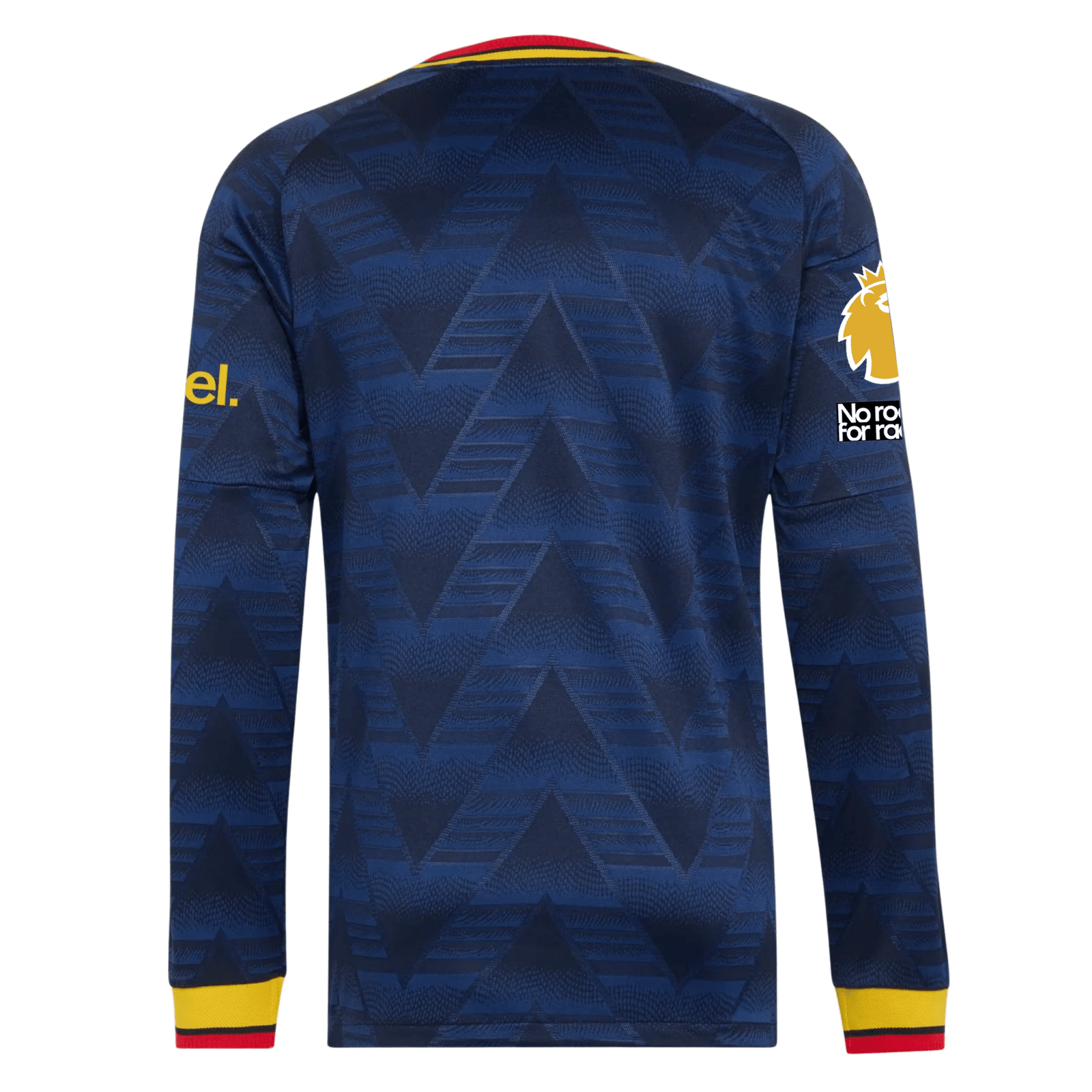 adidas Mens Arsenal Long Sleeve Authentic Away Jersey w/ EPL + No Room For Racism Patches 26/27 (Navy) | SoccerWearhouse