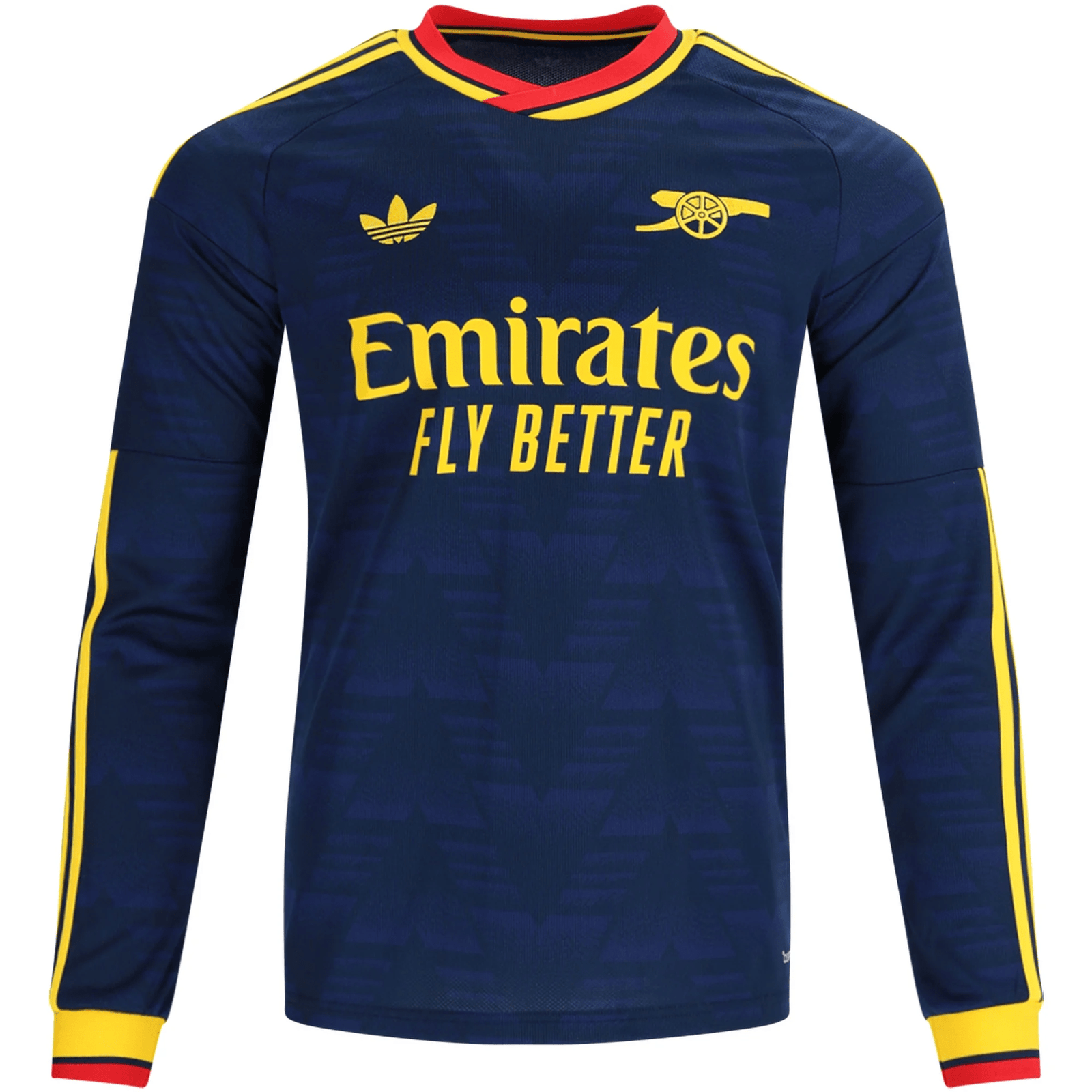 adidas Mens Arsenal Long Sleeve Away Jersey 26/27 (Navy/Yelllow) | SoccerWearhouse