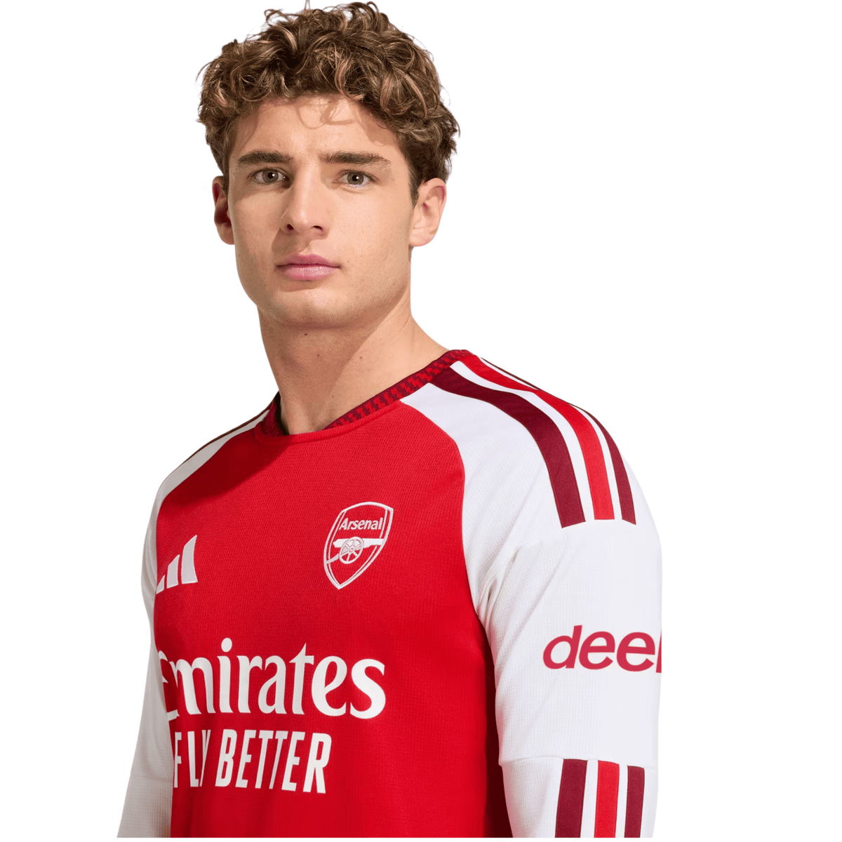 adidas Mens Arsenal Long Sleeve Home Jersey 26/27 (Better Scarlet) | SoccerWearhouse