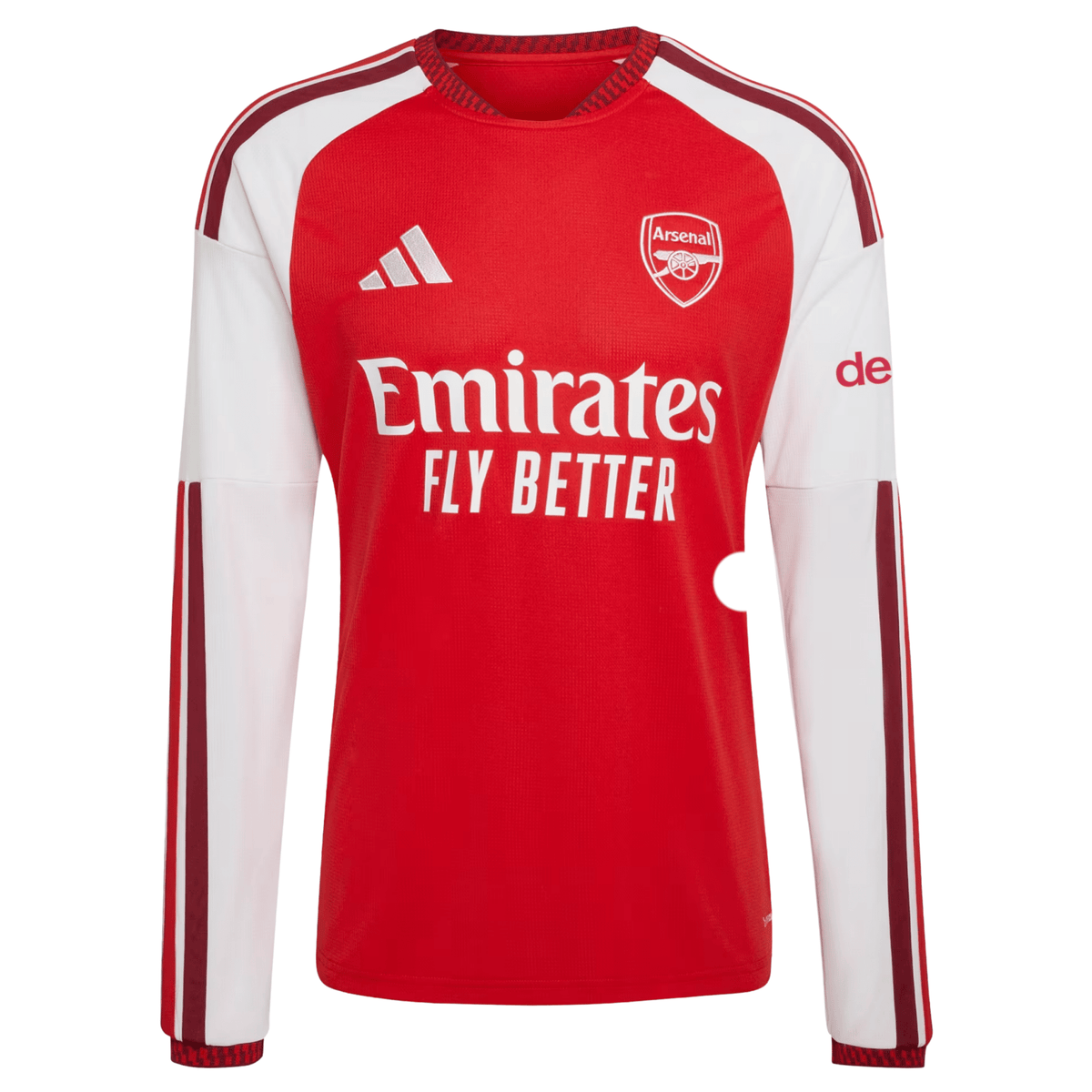 adidas Mens Arsenal Long Sleeve Home Jersey 26/27 (Better Scarlet) | SoccerWearhouse
