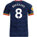 adidas Men's Arsenal Martin Odegaard Away Jersey EPL + No Room For Racism Patches 26/27 (Navy/Yellow)