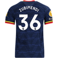 adidas Men's Arsenal Martin Zubimendi Away Jersey EPL + No Room For Racism Patches 26/27 (Navy/Yellow)