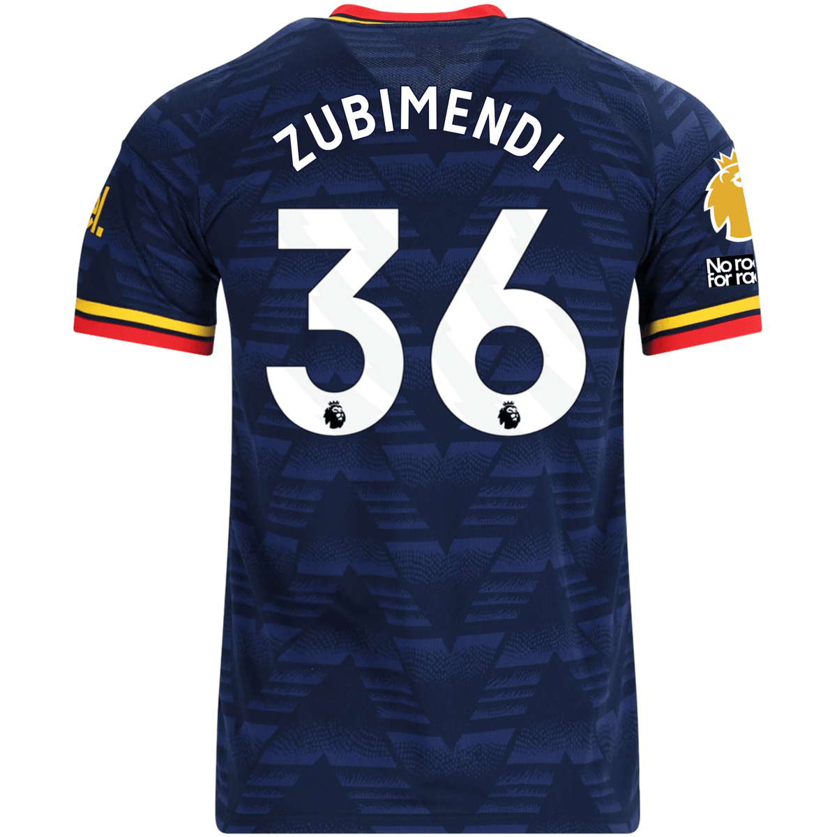 adidas Men's Arsenal Martin Zubimendi Away Jersey EPL + No Room For Racism Patches 26/27 (Navy/Yellow) | SoccerWearhouse