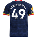 adidas Men's Arsenal Myles Lewis-Skelly Away Jersey EPL + No Room For Racism Patches 26/27 (Navy/Yellow)