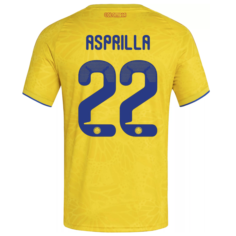 adidas Men's Asprilla Colombia 2026 Home Jersey (Impact Yellow) | SoccerWearhouse