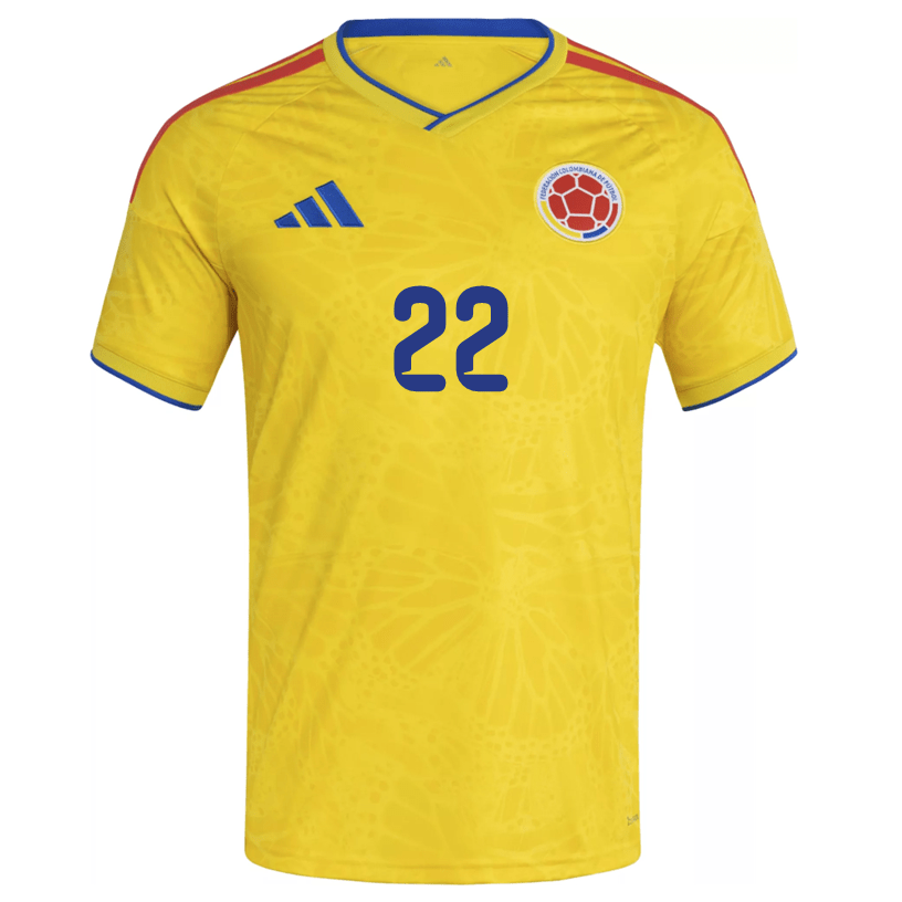 adidas Men's Asprilla Colombia 2026 Home Jersey (Impact Yellow) | SoccerWearhouse