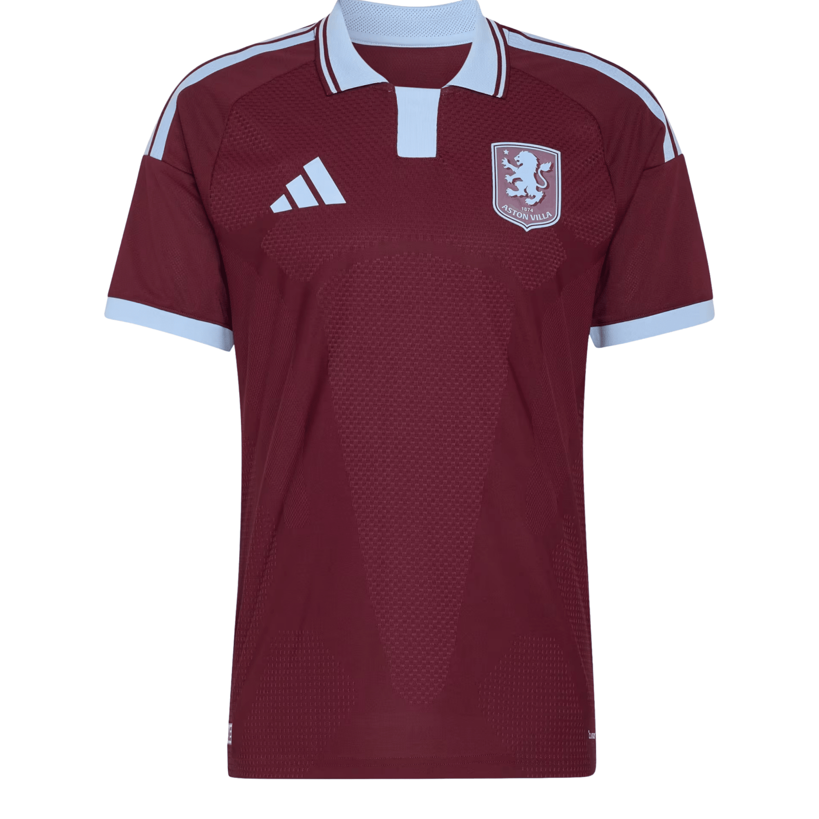 adidas Mens Aston Villa Authentic Home Jersey 26/27 (Maroon/Glow Blue) | SoccerWearhouse