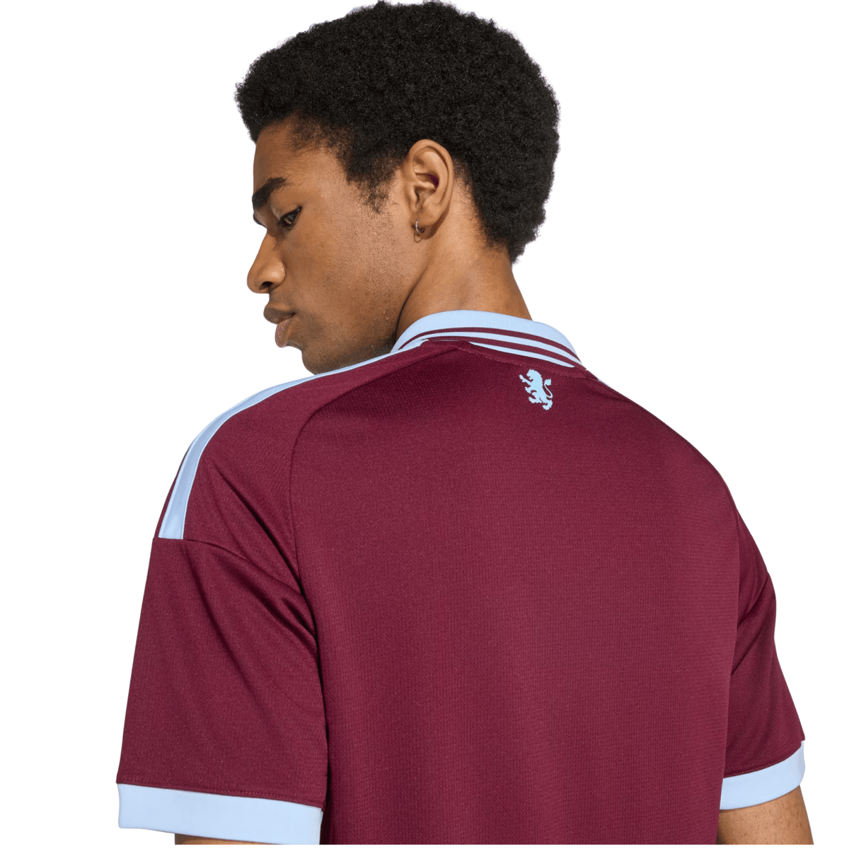 adidas Mens Aston Villa Home Jersey 26/27 (Maroon/Glow Blue) | SoccerWearhouse