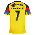 adidas Men's B. Rodriguez Club America Home Jersey 25/26 (Yellow)