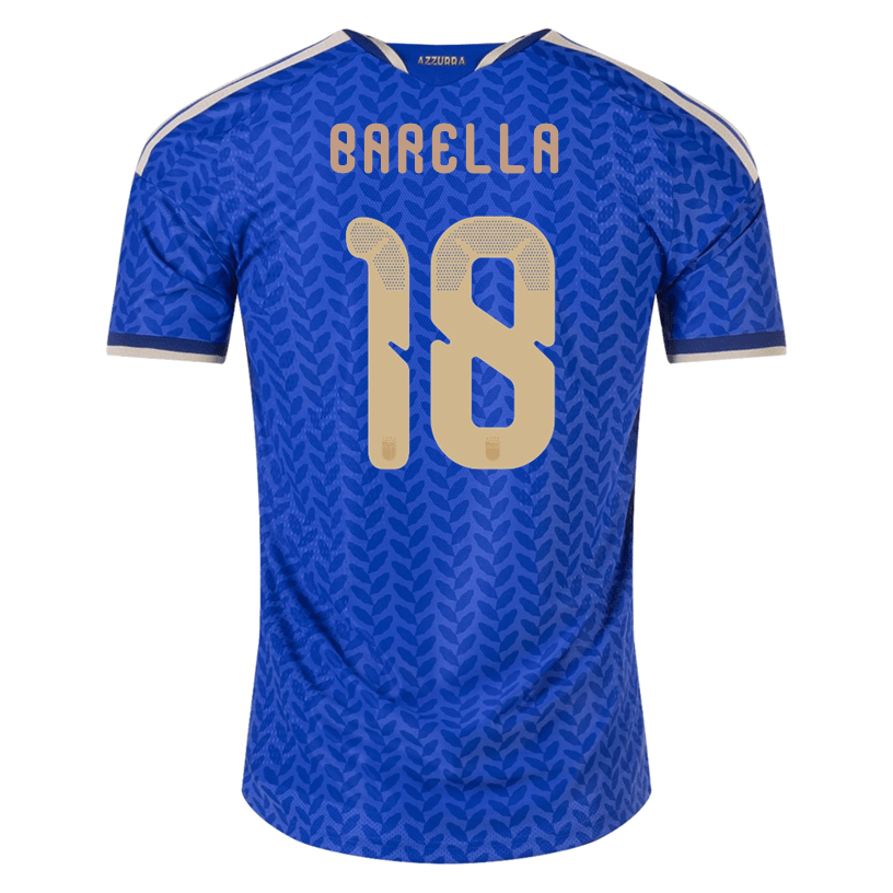 adidas Men's Barella Italy 2026 Authentic Home Jersey (Bold Blue) | SoccerWearhouse