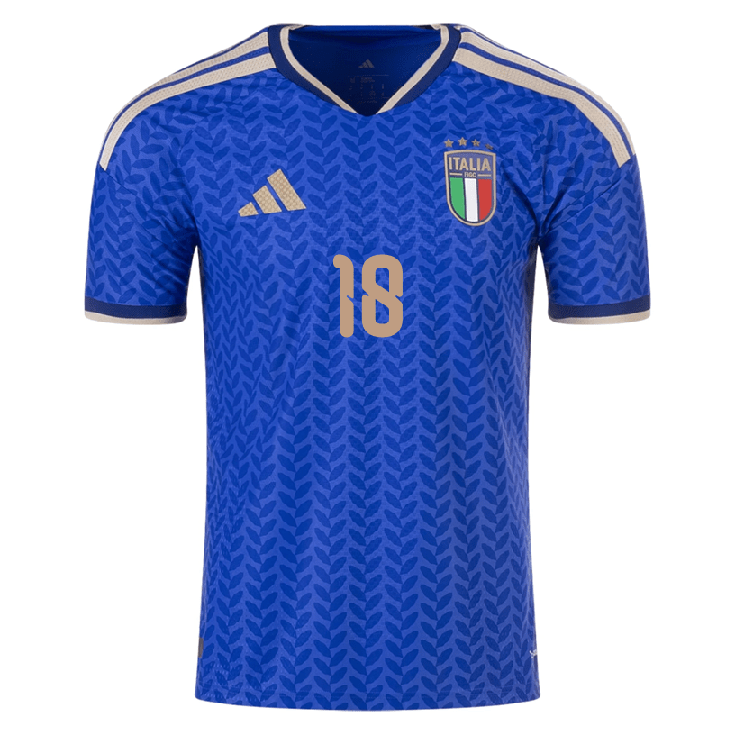 adidas Men's Barella Italy 2026 Authentic Home Jersey (Bold Blue) | SoccerWearhouse
