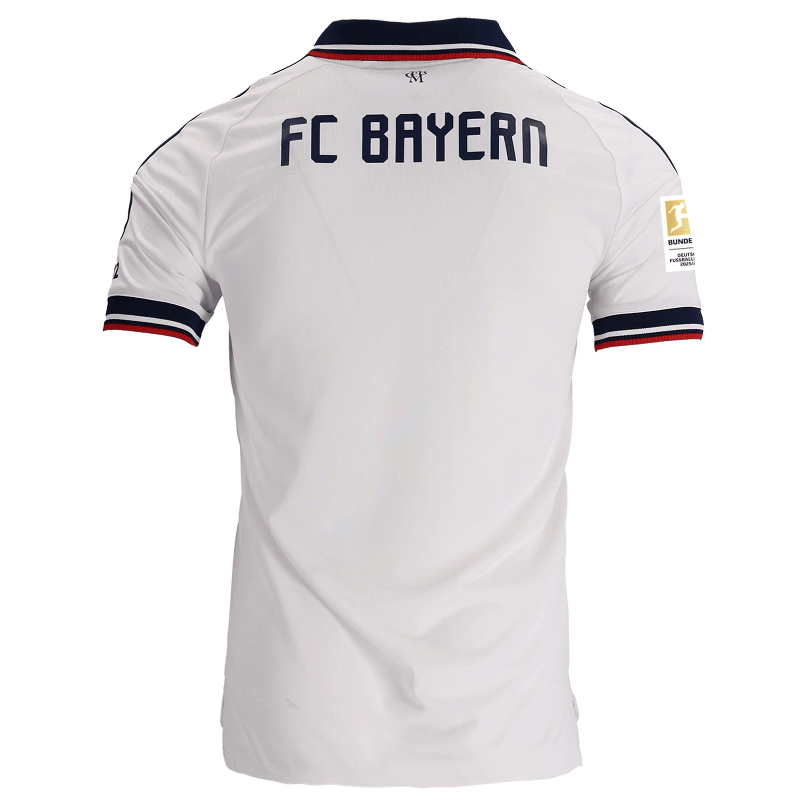 adidas Mens Bayern Munich Authentic Michael Olise Away Jersey w/ Bundesliga Champion Patch 26/27 (White) | SoccerWearhouse