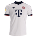 adidas Mens Bayern Munich Authentic Away Jersey w/ Bundesliga Champion Patch 26/27 (White)