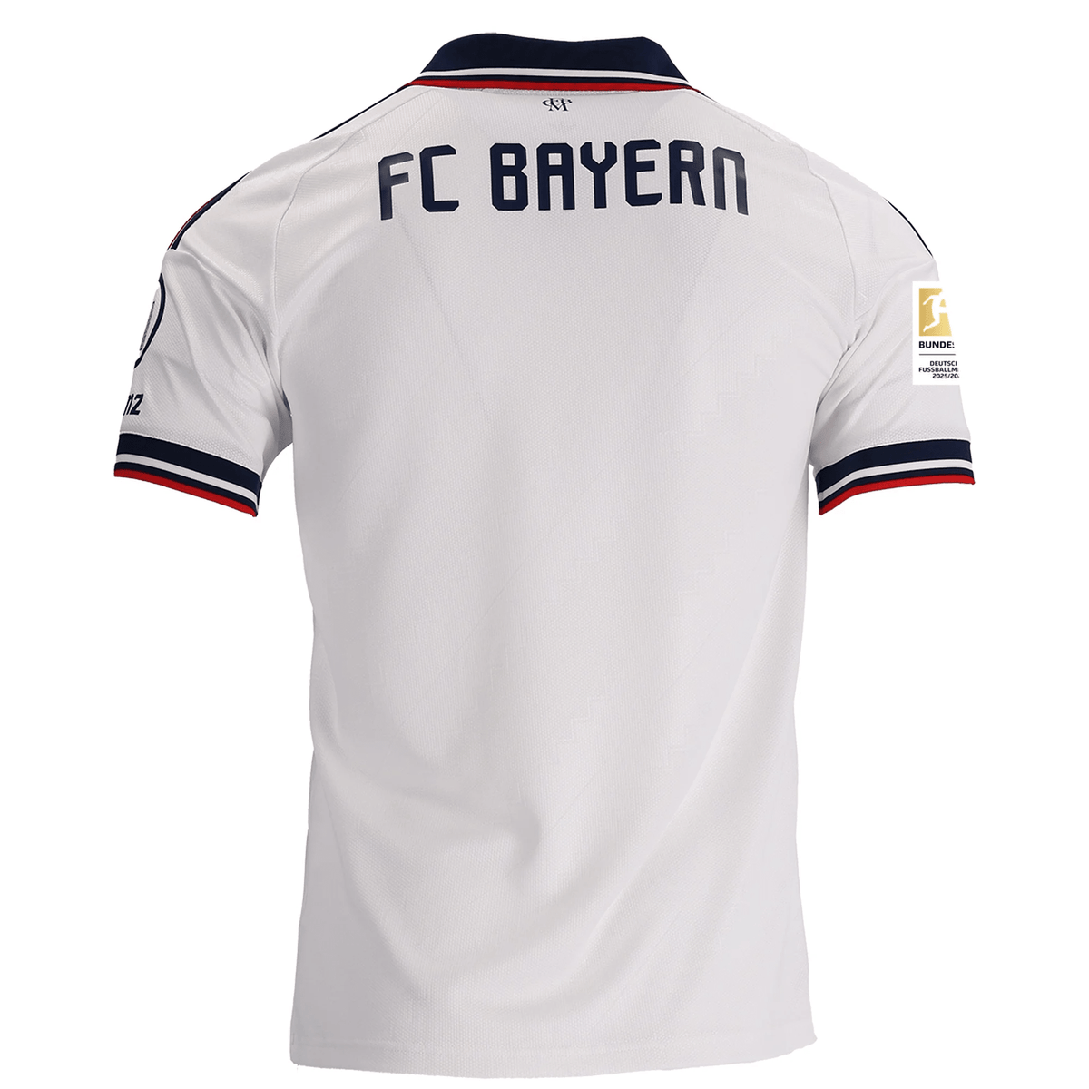 adidas Mens Bayern Munich Away Jersey w/ Bundesliga Champion Patch 26/27 (White) | SoccerWearhouse