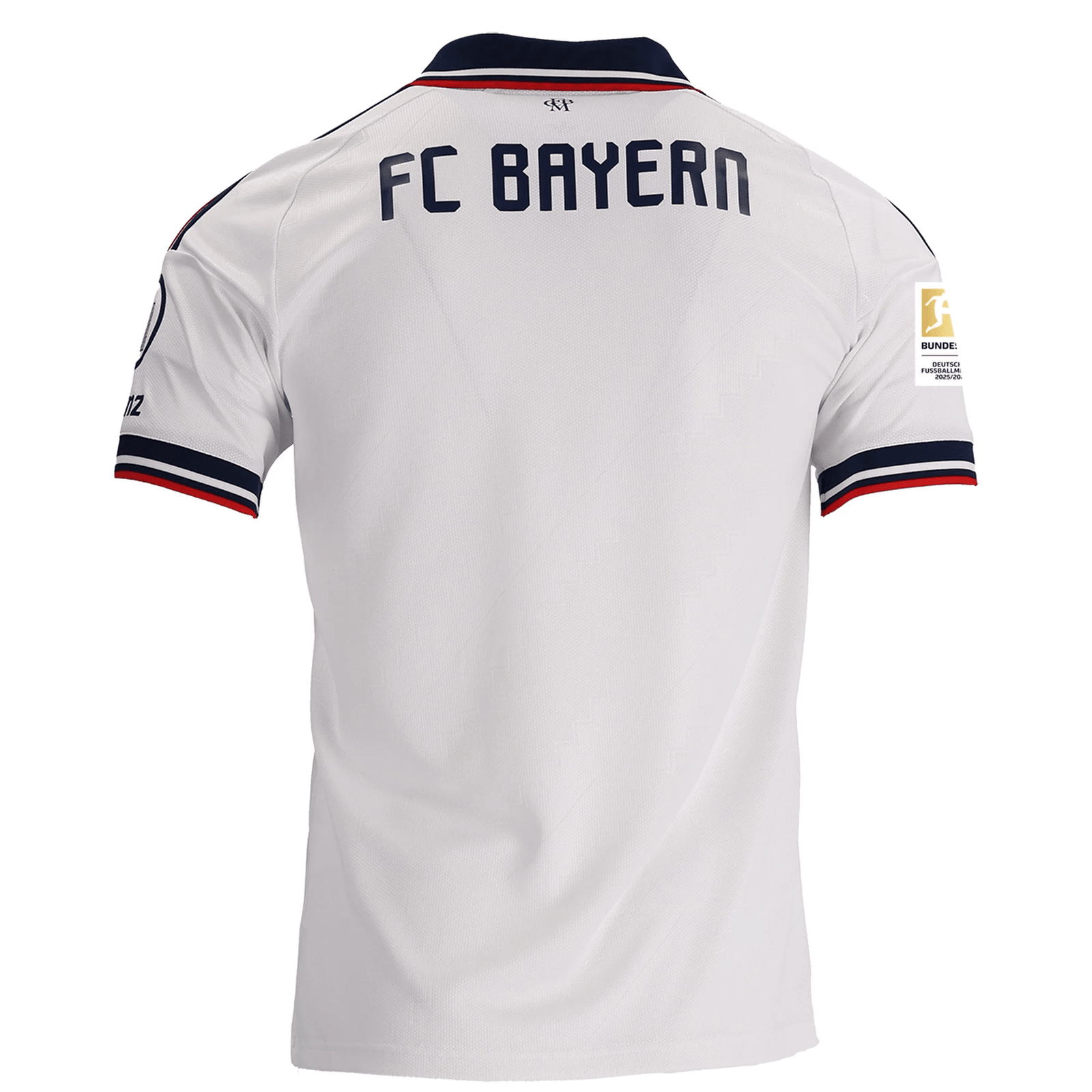 adidas Mens Bayern Munich Michael Olise Away Jersey w/ Bundesliga Champion Patch 26/27 (White) | SoccerWearhouse
