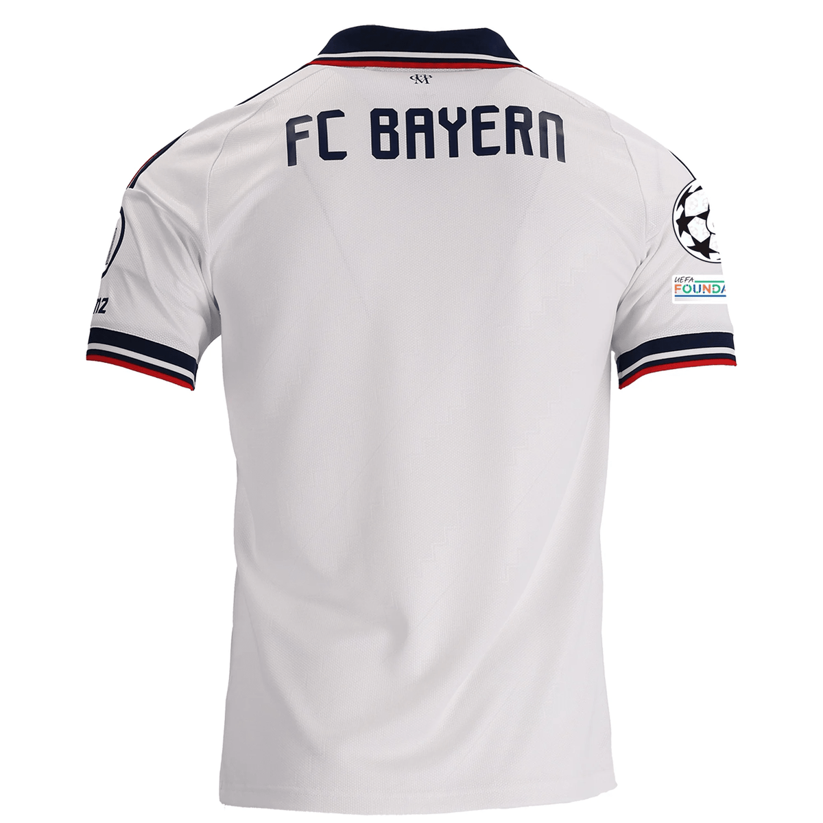 adidas Mens Bayern Munich Away Jersey w/ Champions League 26/27 (White) | SoccerWearhouse