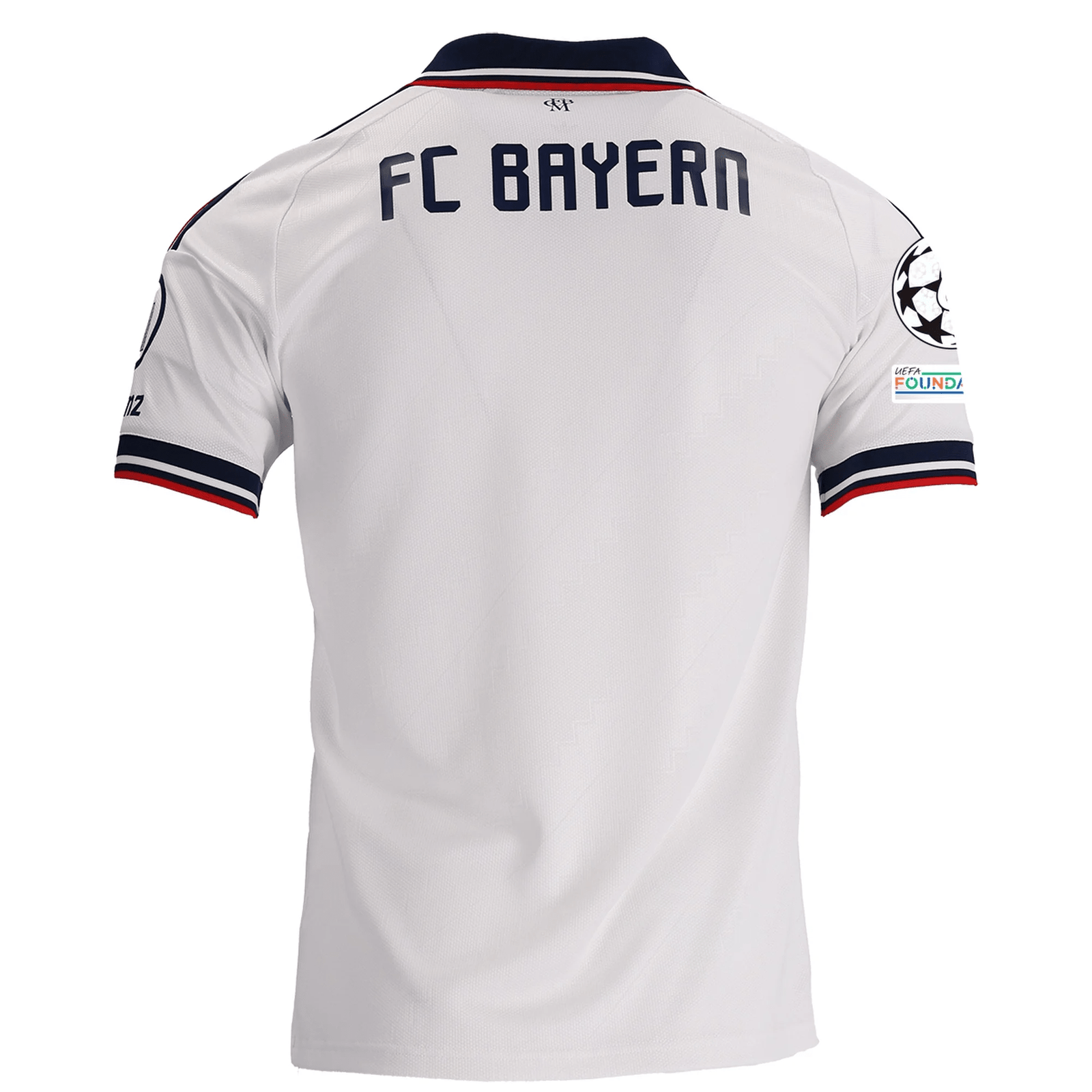 adidas Mens Bayern Munich Away Michael Olise Jersey w/ Champions League 26/27 (White) | SoccerWearhouse