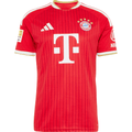 adidas Mens Bayern Munich Home Jersey w/ Bundesliga Champion Patch 26/27 (Red)