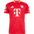 adidas Mens Bayern Munich Home Jersey w/ Champions League Patches 26/27 (Red)