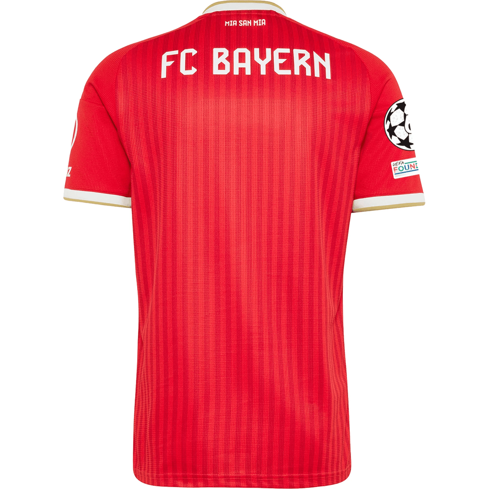 adidas Mens Bayern Munich Harry Kane Home Jersey w/ Champions League Patches 26/27 (Red) | SoccerWearhouse