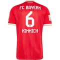 adidas Mens Bayern Munich Joshua Kimmich Home Jersey w/ Bundesliga Champion Patch 26/27 (Red)