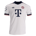 adidas Mens Bayern Munich Authentic Away Jersey w/ Champions League Patches 26/27 (White)
