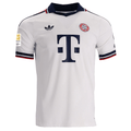 adidas Mens Bayern Munich Away Jersey w/ Bundesliga Champion Patch 26/27 (White)