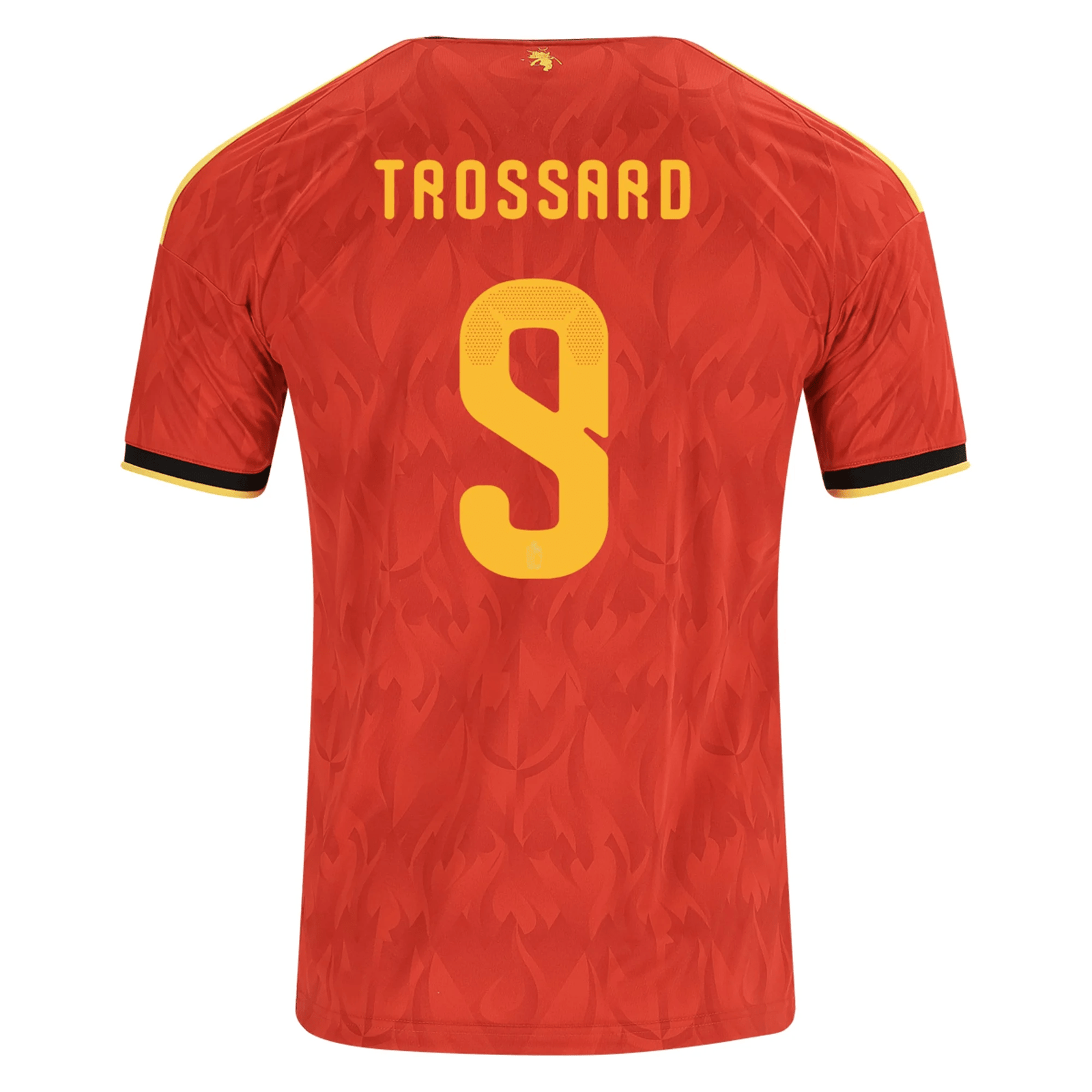 adidas Men's Belgium Leandro Trossard Home Jersey 2026 (Red/Bold Gold) | SoccerWearhouse