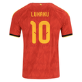 adidas Men's Belgium Romelu Lukaku Home Jersey 2026 (Red/Bold Gold)
