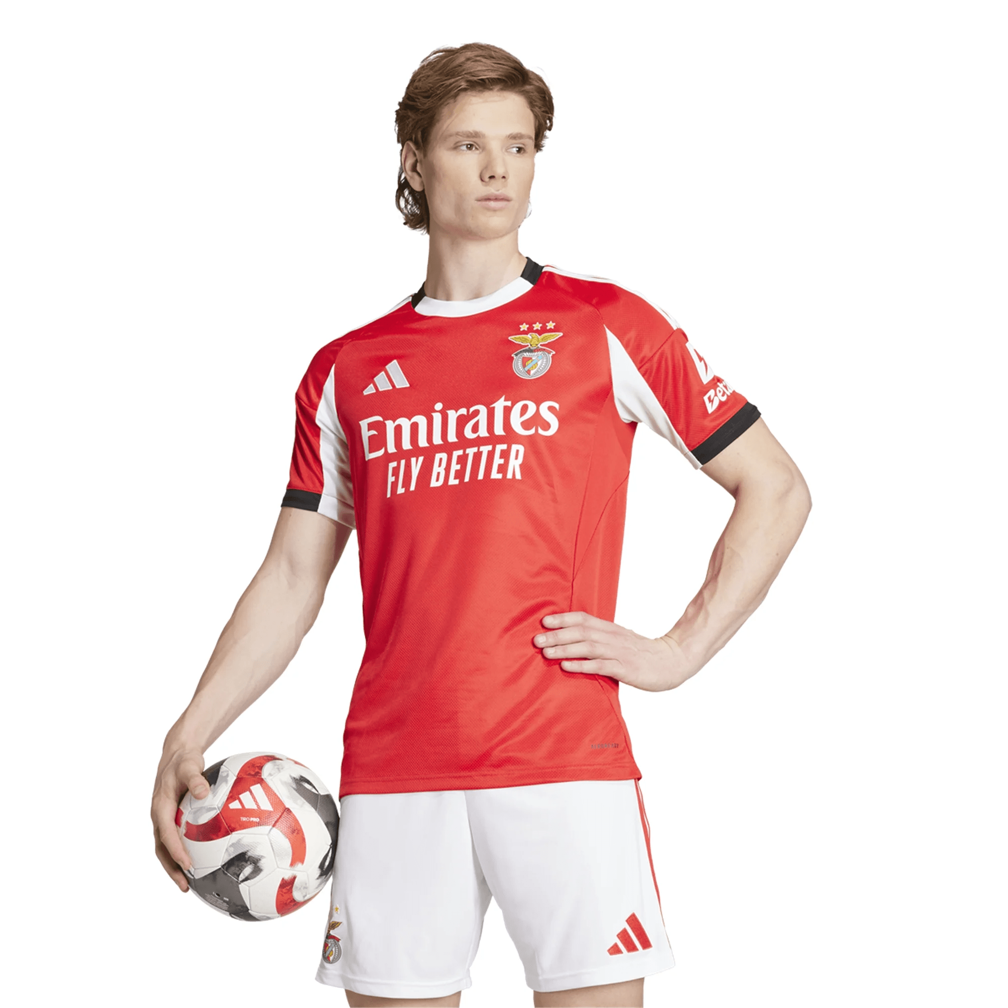adidas Men's Benfica 25/26 Home Jersey (Red)