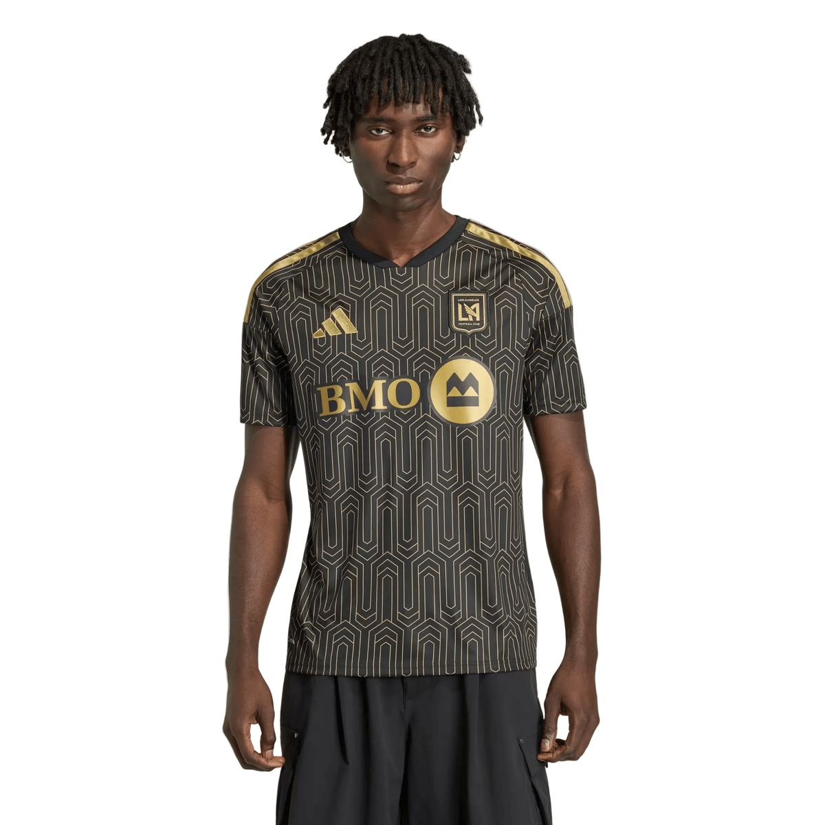 adidas Men's Bouanga LAFC Stadium Home Jersey 26/27 (Black/Gold) | SoccerWearhouse