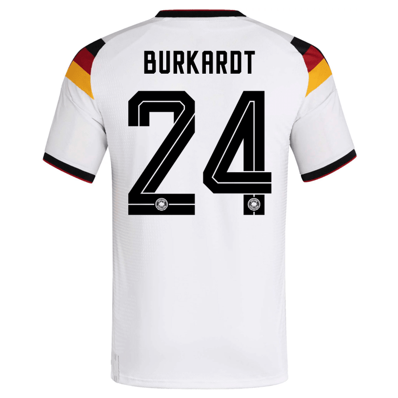 adidas Men's Burkardt Germany Authentic Home World Cup Jersey 2026 (White/Black) | SoccerWearhouse