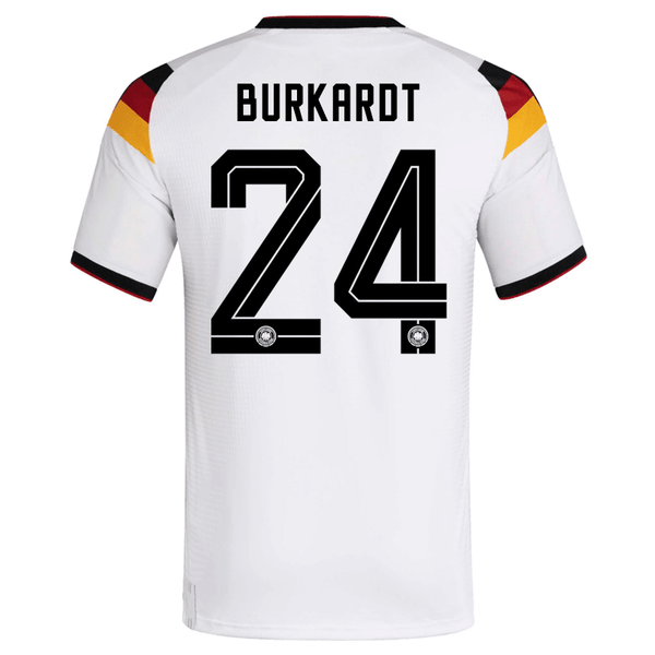 BLACKPINK 2026 JERSEYユニフォーム ホワイト Mサイズ adidas Men's Burkardt Germany Authentic Home World Cup Jersey 2026 (Wh