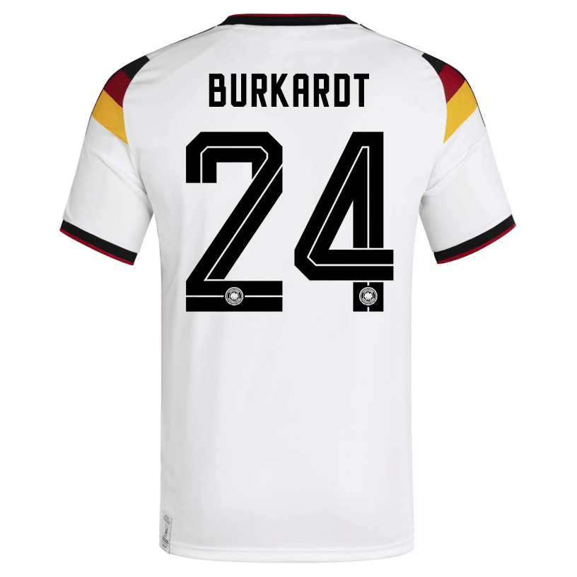 adidas Men's Burkardt Germany Home World Cup Jersey 2026 (White/Black) | SoccerWearhouse