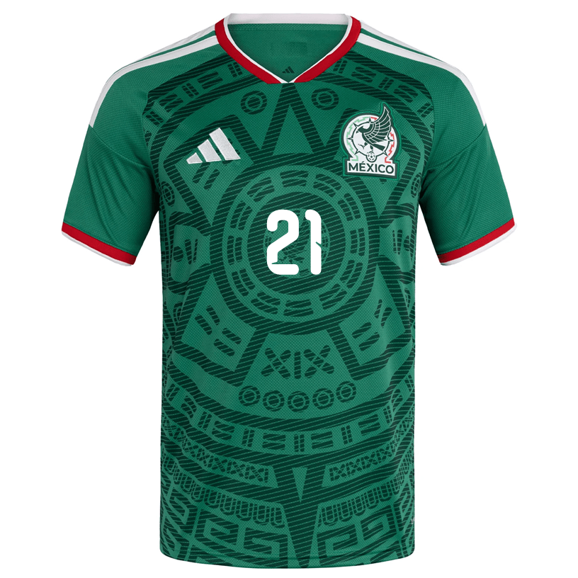 adidas Men's C. Huerta Mexico Authentic Home 2026 World Cup Jersey (Bold Green) | SoccerWearhouse