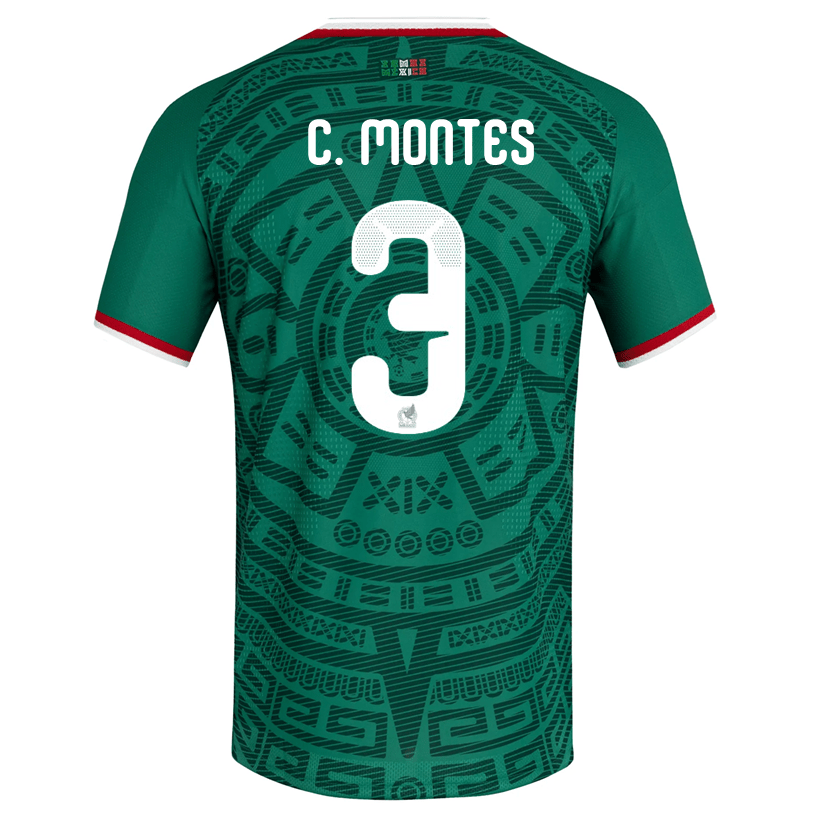 adidas Men's C. Montes Mexico Authentic Home 2026 World Cup Jersey (Bold Green) | SoccerWearhouse